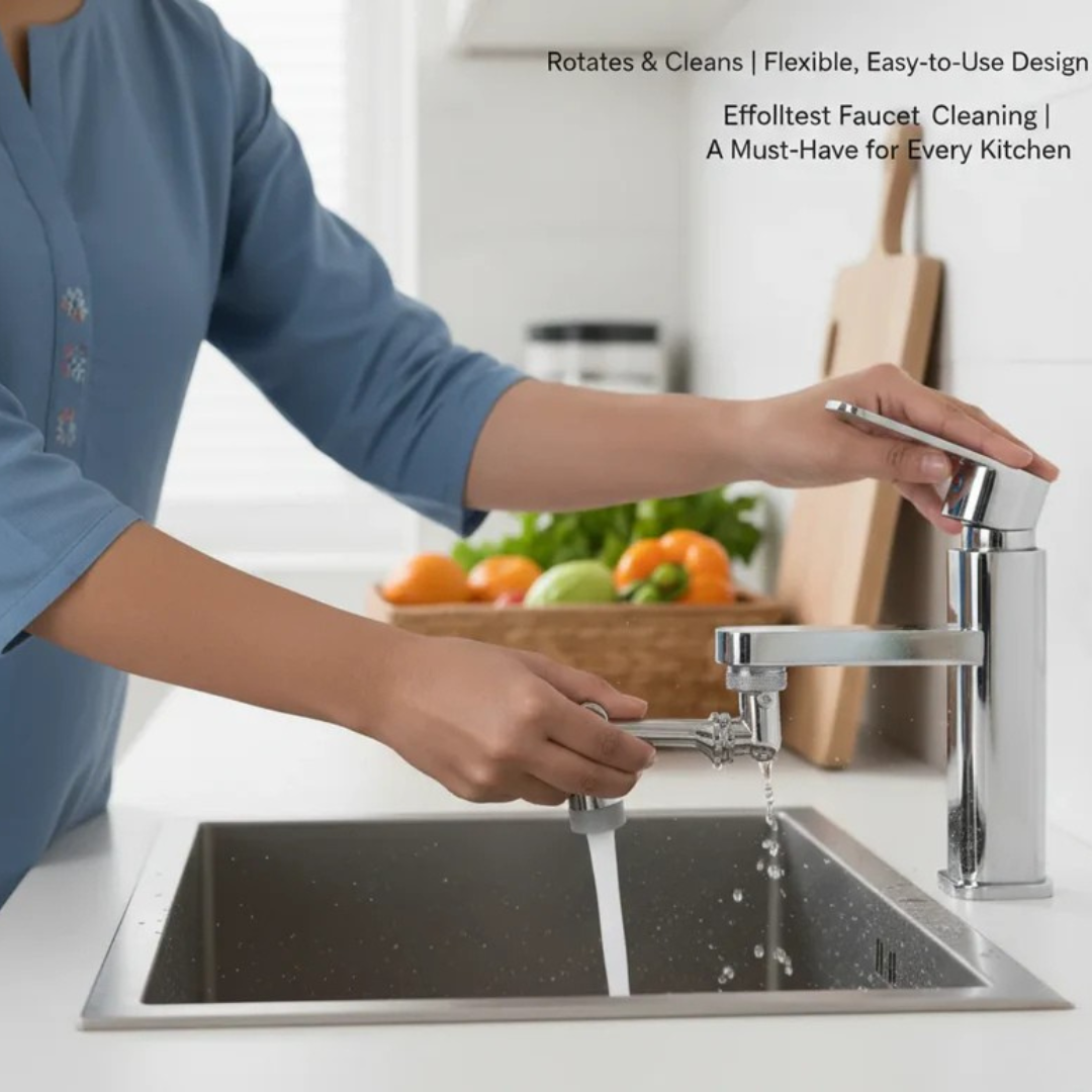 Rotating Faucet/Tap Extender | Stainless Steel | 360° rotation